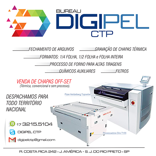 Fechamento de Arquivos | Gravação de Chapas Têrmica | Formatos: 1/4 Folha, 1/2 Folha e Folha Inteira | Processo de Forno Para Altas Tiragens | Químicos Auxiliares | Filtros | Venda de Chapas Offset (Térmica, Convencional e Sem Processo). Despachamos para todo território nacional.