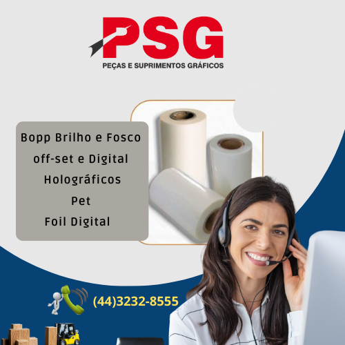 BOPP Brilho e Fosco | Offset e Digital | Holográficos | Pet | Foil Digital