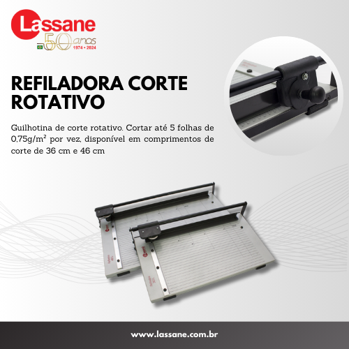 Lassane Plásticos Ltda • Encadernação | Plastificação | Retroprojeção :: Equipamentos, Peças de Reposição e Suprimentos | • Crachás • Duplo Anel • Envelopes • Espiral Plástico • Garras Plásticas • Guilhotinas • Índices Telefônicos • Malotes • Parafusos Metálicos • Perfuradoras • Plastificadoras • Porta Crachás • Porta Produtos Diversos • Pastas • Pranchetas • Risque & Rabisque • Separadores • Acabamentos • Calendário de Mesa • Calendários • Canaletas • Capas de Acetato • Capas de Duracap • Capas de PP • Capas de PVC • Visores para Capa de PVC • Colocadoras.